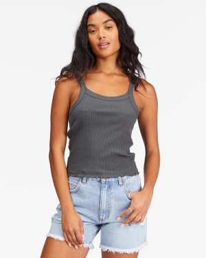 Women's Billabong The Baby Knit Tops Black | 482EKFTNZ