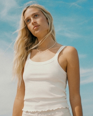Women's Billabong The Baby Knit Tops Light Blue | 301GYWEUD