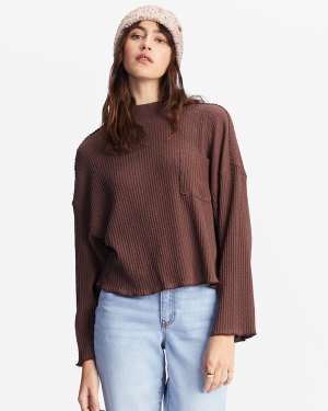 Women's Billabong The Saturday Tee Knit Tops Multicolor | 678VNAJUW