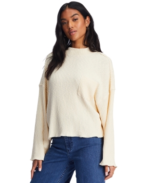 Women's Billabong The Saturday Tee Knit Tops White | 895DYZTQI