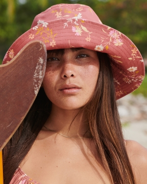 Women's Billabong Time To Shine Bucket Hats Chocolate | 785UQZYBF