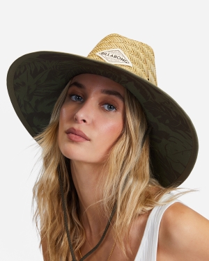 Women's Billabong Tipton Straw Hats Green | 219DWIMTO