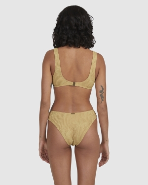 Women's Billabong Verano Bondi Bikini Bottoms Olive | 047HWJTZX