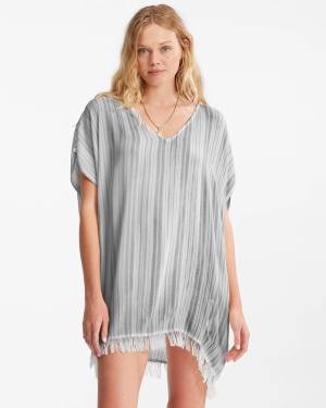 Women's Billabong Walk Away Tunic Cover Ups White / Multicolor | 602UNIOKR