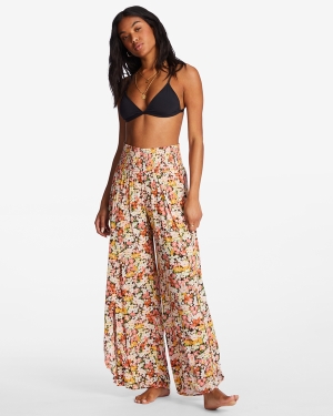 Women's Billabong Wandering Soul 2 Wide-Leg Pants Multicolor | 609BSZIMX