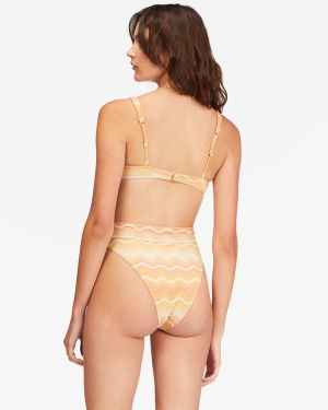 Women's Billabong Wave Hello Rise Bikini Bottoms Multicolor | 629CFBLVS