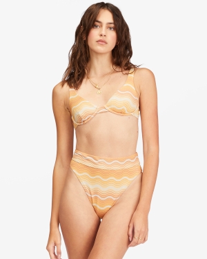 Women's Billabong Wave Hello Underwire Bikini Tops Multicolor | 849GXJQTP