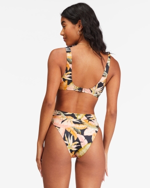 Women's Billabong Wave Tribe Maui Rider Bikini Bottoms Green | 567BDKUST