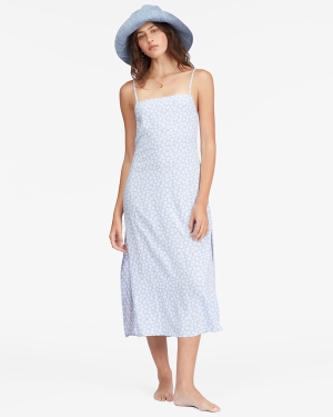 Women's Billabong Weekend Waves Midi Slip Dress Multicolor | 482ABPSGY