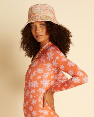 Women's Billabong Wrangler Sunny Daze Bucket Hats Multicolor | 803QVWOGZ